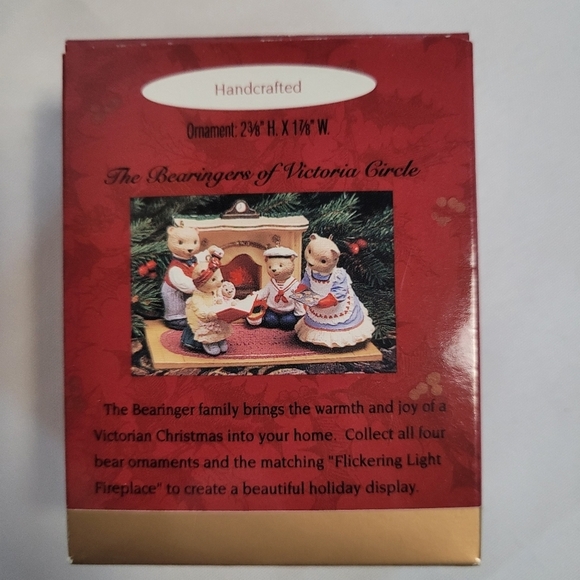 Hallmark Keepsake Xmas Ornament Lot of 3 1990's Bearinger Bears - Picture 11 of 13